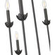 Freesia 8 Light 36 inch Matte Black Chandelier Ceiling Light